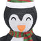 vidaXL - Kerstpinguïn - decoratief - LED - 120 - cm - luxe - stof