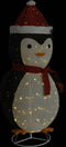 vidaXL - Kerstpinguïn - decoratief - LED - 180 - cm - luxe - stof