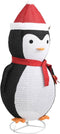 vidaXL - Kerstpinguïn - decoratief - LED - 180 - cm - luxe - stof