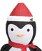 vidaXL - Kerstpinguïn - decoratief - LED - 180 - cm - luxe - stof