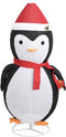 vidaXL - Kerstpinguïn - decoratief - LED - 180 - cm - luxe - stof