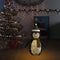 vidaXL - Kerstpinguïn - decoratief - LED - 90 - cm - luxe - stof