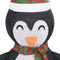 vidaXL - Kerstpinguïn - decoratief - LED - 90 - cm - luxe - stof
