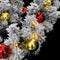 vidaXL - Kerstslinger - met - kerstballen - en - LED-lampjes - 5 - m - PVC - groen