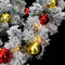 vidaXL - Kerstslinger - met - kerstballen - en - LED-verlichting - 20 - m - PVC - groen