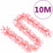 vidaXL - Kerstslinger - met - LED-lampjes - 10 - m - roze