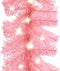 vidaXL - Kerstslinger - met - LED-lampjes - 10 - m - roze