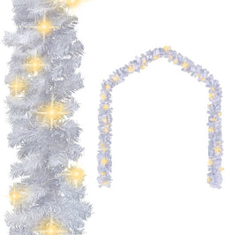 vidaXL - Kerstslinger - met - LED-lampjes - 10 - m - wit