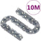 vidaXL - Kerstslinger - met - LED-lampjes - 10 - m - zilverkleurig