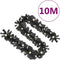 vidaXL - Kerstslinger - met - LED-lampjes - 10 - m - zwart