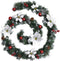 vidaXL - Kerstslinger - met - LED-lampjes - 2,7 - m - PVC - groen