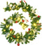 vidaXL - Kerstslinger - met - LED-lampjes - 2,7 - m - PVC - groen