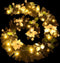 vidaXL - Kerstslinger - met - LED-lampjes - 2,7 - m - PVC - zwart