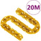 vidaXL - Kerstslinger - met - LED-lampjes - 20 - m - goudkleurig