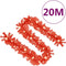 vidaXL - Kerstslinger - met - LED-lampjes - 20 - m - rood
