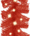 vidaXL - Kerstslinger - met - LED-lampjes - 20 - m - rood