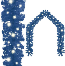 vidaXL - Kerstslinger - met - LED-lampjes - 5 - m - blauw