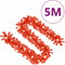 vidaXL - Kerstslinger - met - LED-lampjes - 5 - m - rood