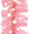 vidaXL - Kerstslinger - met - LED-lampjes - 5 - m - roze