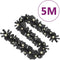 vidaXL - Kerstslinger - met - LED-lampjes - 5 - m - zwart