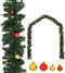 vidaXL - Kerstslinger - versierd - met - kerstballen - 10 - m