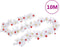 vidaXL - Kerstslinger - versierd - met - kerstballen - 10 - m - wit