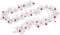 vidaXL - Kerstslinger - versierd - met - kerstballen - 10 - m - wit