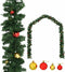 vidaXL - Kerstslinger - versierd - met - kerstballen - 20 - m