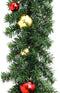 vidaXL - Kerstslinger - versierd - met - kerstballen - 20 - m