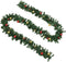vidaXL - Kerstslinger - versierd - met - kerstballen - 20 - m