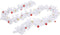 vidaXL - Kerstslinger - versierd - met - kerstballen - 5 - m - wit