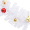 vidaXL - Kerstslinger - versierd - met - kerstballen - 5 - m - wit