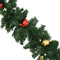 vidaXL - Kerstslinger - versierd - met - kerstballen - en - LED-lampjes - 10 - m