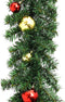 vidaXL - Kerstslinger - versierd - met - kerstballen - en - LED-lampjes - 20 - m