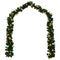 vidaXL - Kerstslinger - versierd - met - kerstballen - en - LED-lampjes - 5 - m