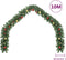 vidaXL - Kerstslinger - versierd - met - kerstballen - en - LED-lampjes - 10 - m