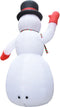vidaXL - Kerstsneeuwpop - opblaasbaar - met - LED - XXL - IP44 - 600 - cm