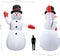 vidaXL - Kerstsneeuwpop - opblaasbaar - met - LED - XXL - IP44 - 600 - cm