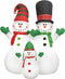 vidaXL - Kerstsneeuwpoppen - Santa - Family - opblaasbaar - LED - IP44 - 240 - cm
