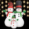 vidaXL - Kerstsneeuwpoppen - Santa - Family - opblaasbaar - LED - IP44 - 240 - cm