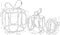 vidaXL - Kerstverlichting - cadeaudozen - 180 - LED's - binnen - en - buiten