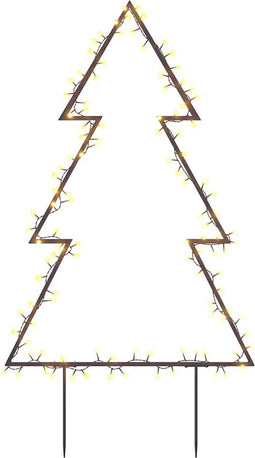 vidaXL - Kerstverlichting - kerstboom - met - grondpinnen - 115 - LED's - 90 - cm