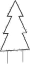 vidaXL - Kerstverlichting - kerstboom - met - grondpinnen - 80 - LED's - 60 - cm