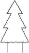 vidaXL - Kerstverlichting - kerstboom - met - grondpinnen - 80 - LED's - 60 - cm