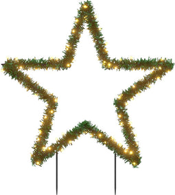 vidaXL - Kerstverlichting - met - ster - 115 - LED's - 85 - cm