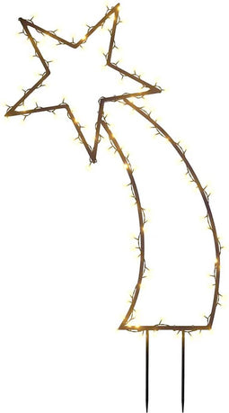 vidaXL - Kerstverlichting - meteoor - met - grondpinnen - 115 - LED's - 89 - cm
