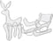 vidaXL - Kerstverlichting - rendier - en - slee - met - mesh - 432 - LED's