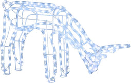 vidaXL - Kerstverlichting - rendieren - koudwit - 73x31x45 - cm