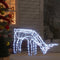 vidaXL - Kerstverlichting - rendieren - koudwit - 73x31x45 - cm
