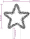 vidaXL - Kerstverlichting - ster - 3 - st - met - grondpinnen - 50 - LED's - 29 - cm